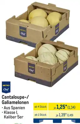 METRO METRO Chef Cantaloupe-/ Galiamelonen Angebot