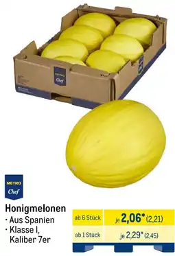 METRO METRO Chef Honigmelonen Angebot