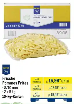METRO METRO Chef Frische Pommes Frites Angebot