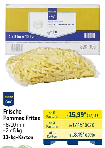 METRO METRO Chef Frische Pommes Frites Angebot