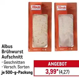 METRO Albus Brühwurst Aufschnitt Angebot