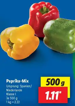 Lidl Paprika-Mix Angebot