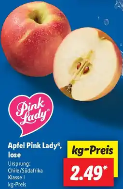 Lidl Apfel Pink Lady, lose Angebot
