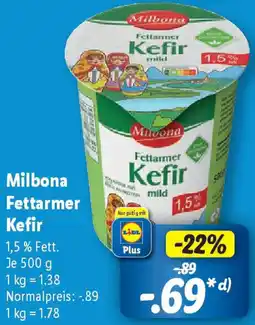 Lidl Milbona Fettarmer Kefir Angebot