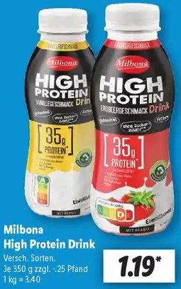 Lidl Milbona High Protein Drink Angebot