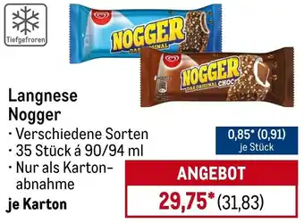 METRO Langnese Nogger Angebot