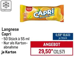 METRO Langnese Capri Angebot