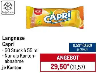 METRO Langnese Capri Angebot