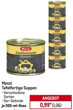 METRO Menzi Tafelfertige Suppen Angebot