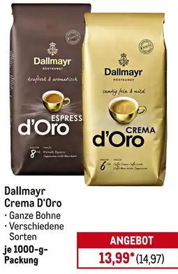 METRO Dallmayr Crema D'Oro Angebot