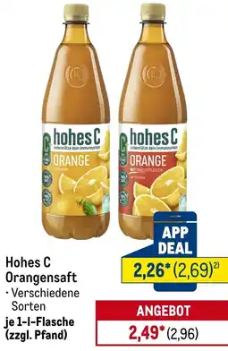 METRO Hohes C Orangensaft Angebot