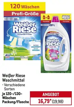 METRO Weißer Riese Waschmittel Angebot