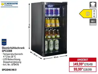 METRO METRO PROFESSIONAL Glastürkühlschrank GPC1088 Angebot