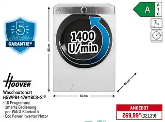 METRO HOOVER Waschautomat H5WPB4 47AMBC8-S Angebot
