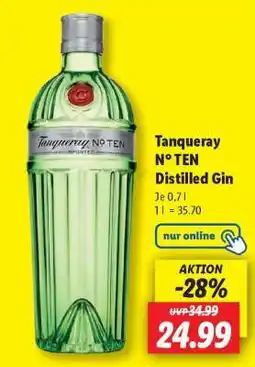 Lidl Tanqueray N° TEN Distilled Gin Angebot