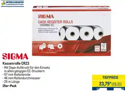 METRO SIGMA Kassenrolle CR23 Angebot