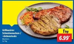 Lidl Grillmeister Schweinenacken-/-rückensteaks Angebot