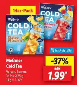 Lidl Meßmer Cold Tea Angebot