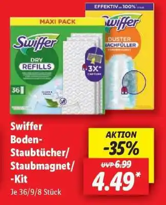 Lidl Swiffer Boden-Staubtücher/Staubmagnet/-Kit Angebot