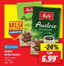 Lidl Melitta Kaffee Auslese Angebot