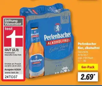 Lidl Perlenbacher Bier, alkoholfrei Angebot