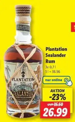 Lidl Plantation Sealander Rum Angebot