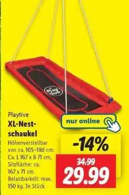 Lidl Playtive XL-Nestschaukel Angebot