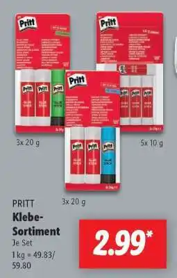 Lidl PRITT Klebe-Sortiment Angebot