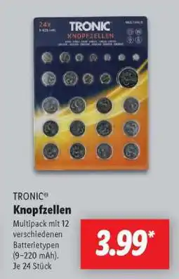 Lidl TRONIC Knopfzellen Angebot