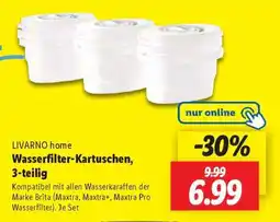 Lidl LIVARNO home Wasserfilter-Kartuschen, 3-teilig Angebot