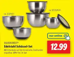 Lidl SILVERCREST Edelstahl Schüssel-Set Angebot