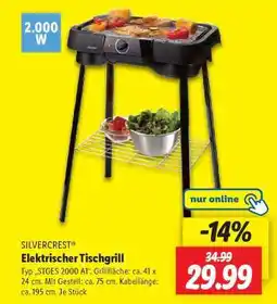 Lidl SILVERCREST Elektrischer Tischgrill Angebot