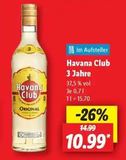 Lidl Havana Club 3 Jahre Angebot
