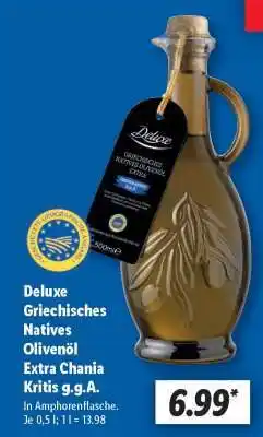 Lidl Deluxe Griechisches Natives Olivenöl Extra Chania Kritis g.g.A Angebot