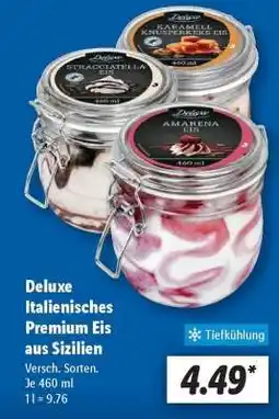 Lidl Deluxe Italienisches Premium Eis aus Sizilien Angebot