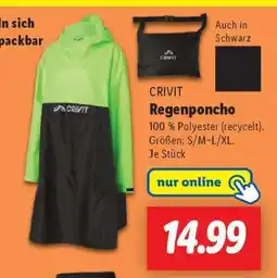 Lidl CRIVIT Regenponcho Angebot