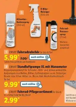 Lidl CRIVIT Fahrradzubehör Angebot