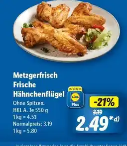 Lidl Metzgerfrisch Frische Hähnchenflügel Angebot