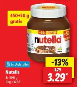 Lidl nutella Angebot