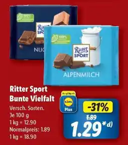 Lidl Ritter Sport Bunte Vielfalt Angebot
