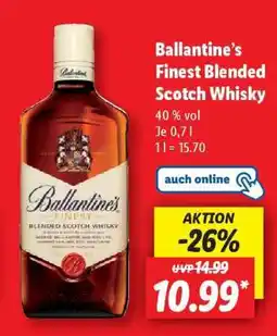 Lidl Ballantine’s Finest Blended Scotch Whisky Angebot