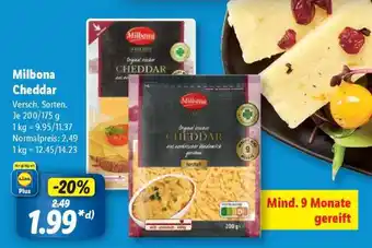 Lidl Milbona Cheddar Angebot