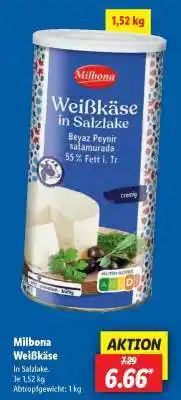 Lidl Milbona Weißkäse Angebot