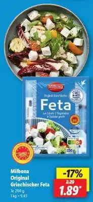 Lidl Milbona Original Griechischer Feta Angebot