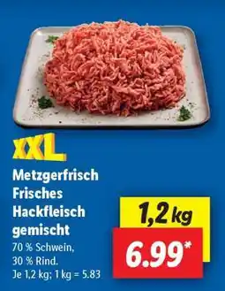 Lidl Metzgerfrisch Frisches Hackfleisch gemischt Angebot