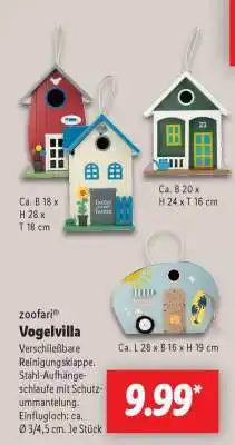 Lidl zoofari Vogelvilla Angebot