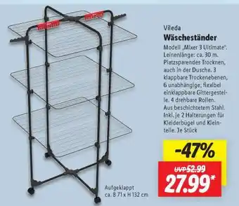 Lidl Vileda Wäscheständer Angebot