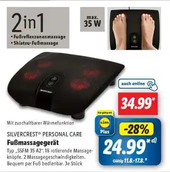 Lidl SILVERCREST PERSONAL CARE Fußmassagegerät Angebot
