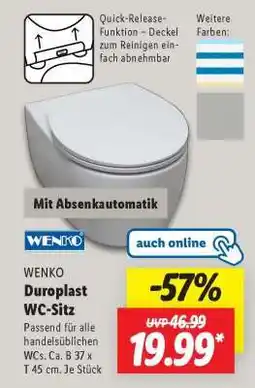 Lidl WENKO Duoplast WC-Sitz Angebot