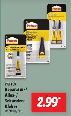 Lidl PATTEX Reparatur-/ Alles-/ Sekunden-Kleber Angebot